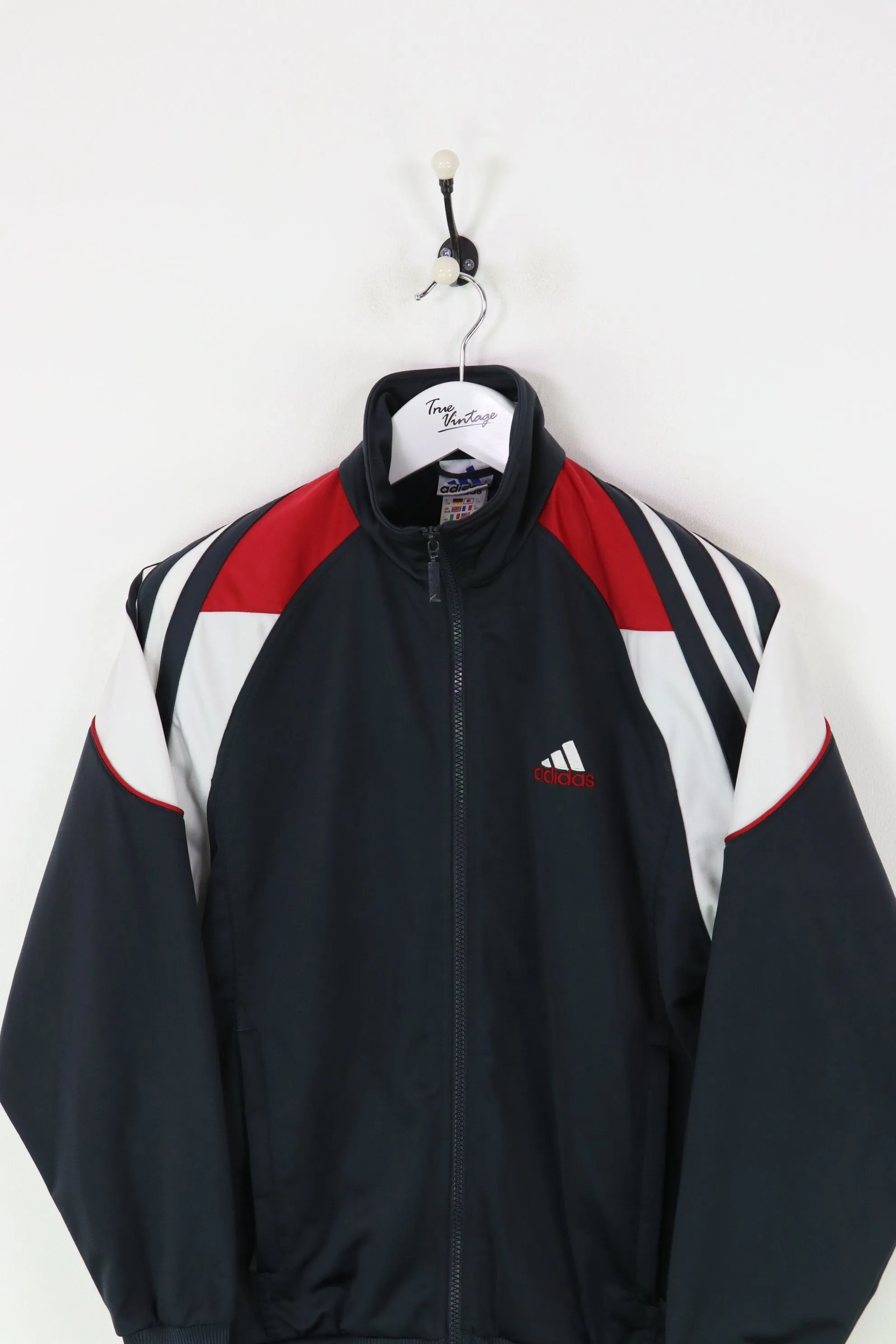 Adidas Track Jacket Charcoal/White Small