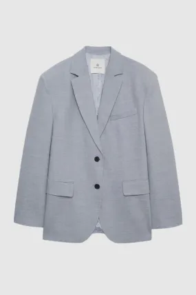 Anine Bing  Quinn Blazer in Steel Blue