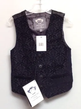 appaman Size 5 Black Damask Velvet Boys Sweaters & Vests