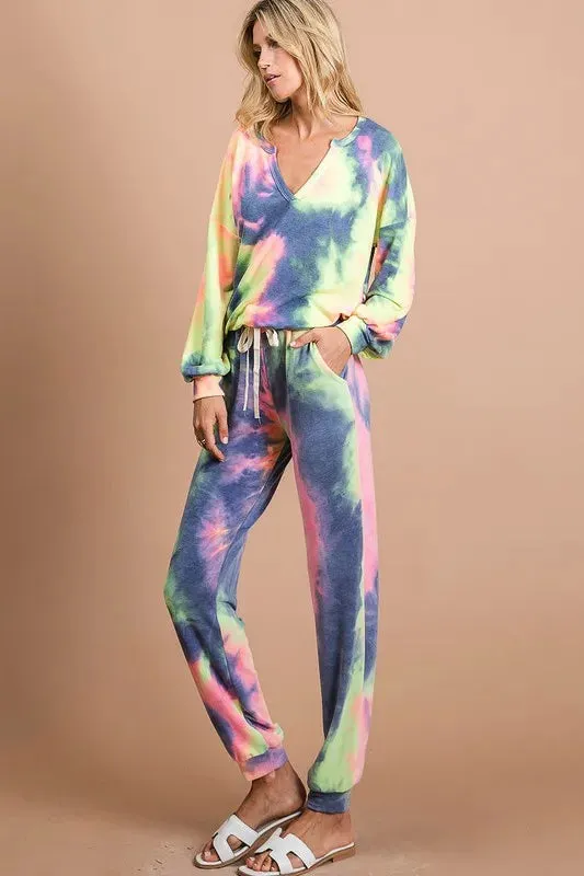 Barret Tie Dye French Terry Casual Pants