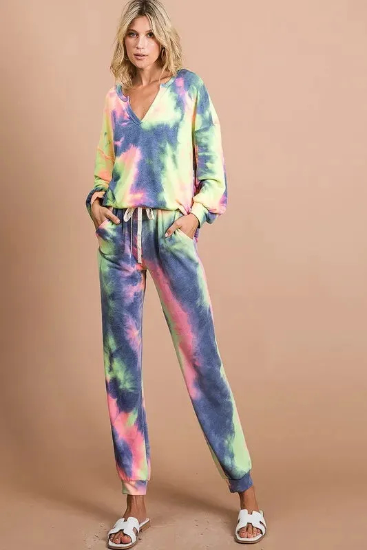 Barret Tie Dye French Terry Casual Pants