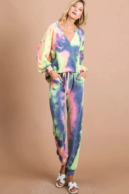 Barret Tie Dye French Terry Casual Pants