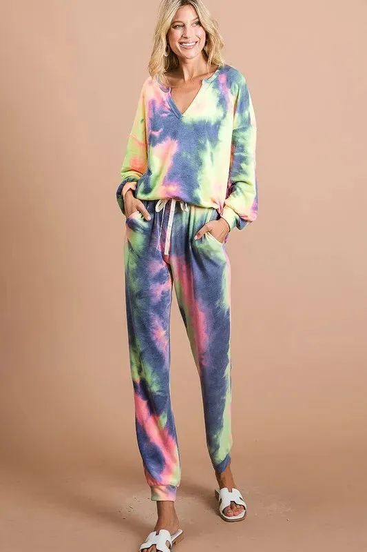 Barret Tie Dye French Terry Casual Pants