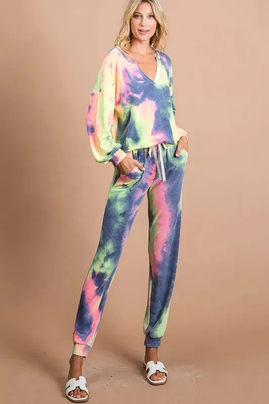 Barret Tie Dye French Terry Casual Pants