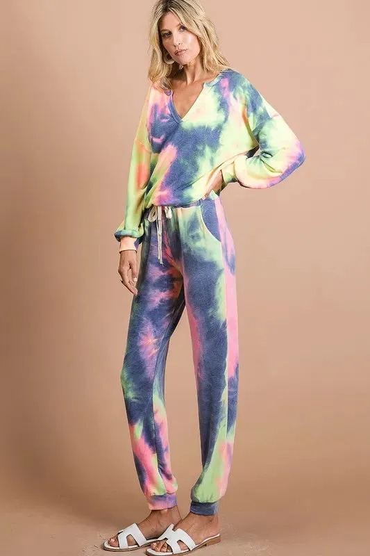 Barret Tie Dye French Terry Casual Pants