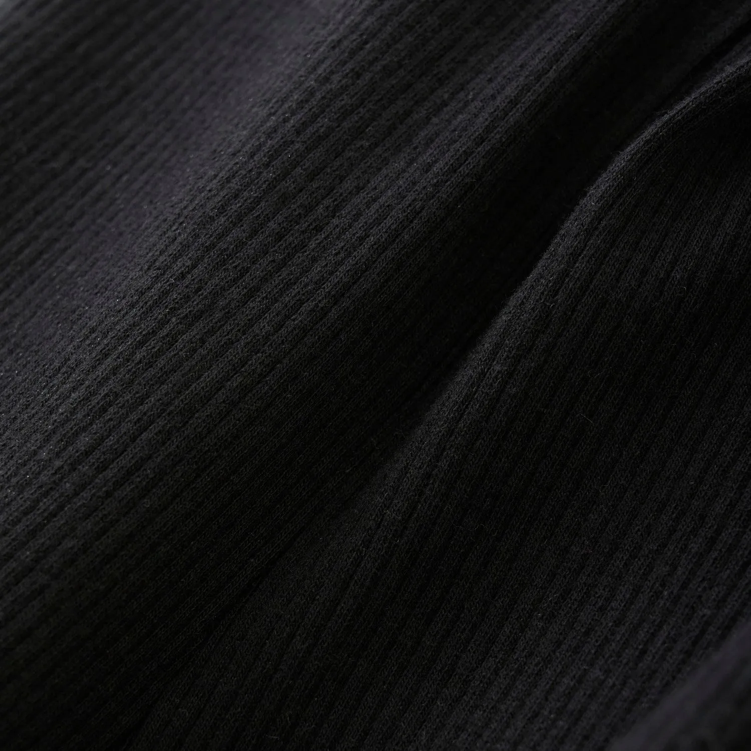Black Ribbed Leggings