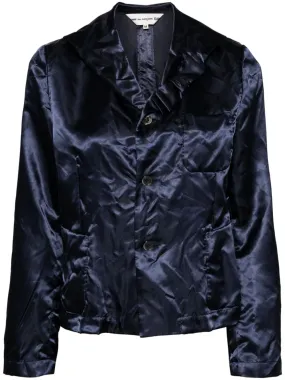 Blazer With Bow On Side Collar