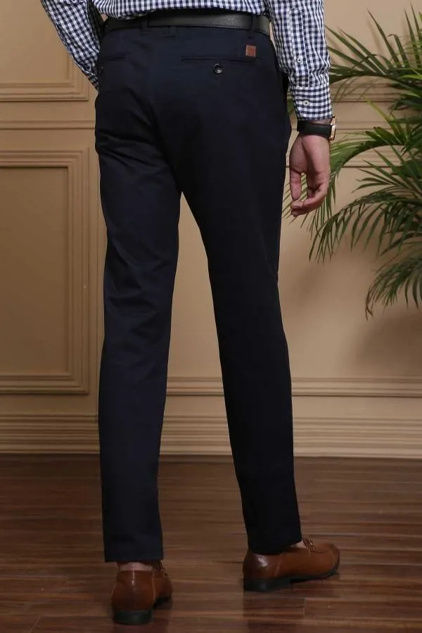 CASUAL PANT CROSS POCKET SLIM FIT NAVY
