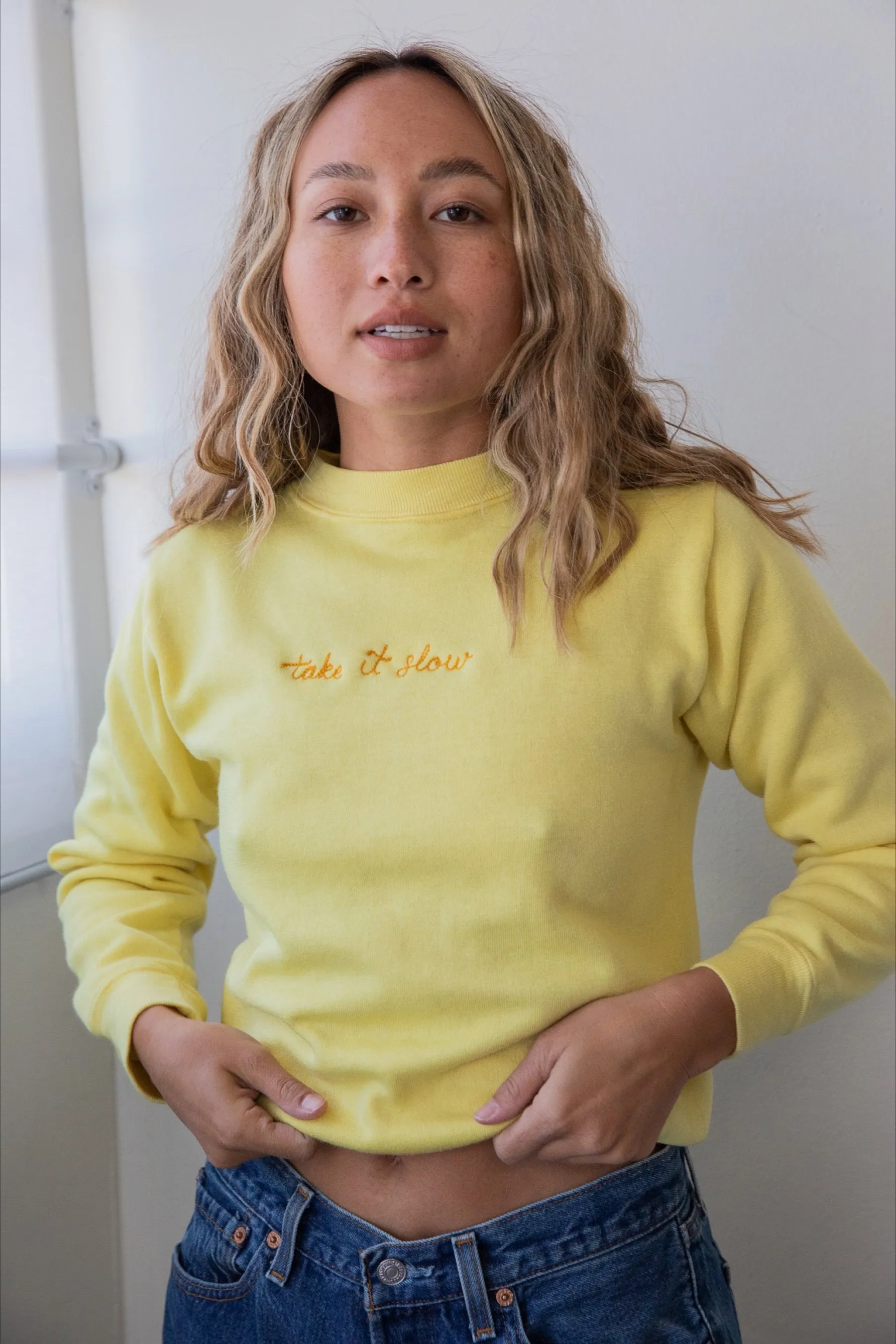Ceremony Chainstitch X Prism Lemon Take It Slow Sweatshirt