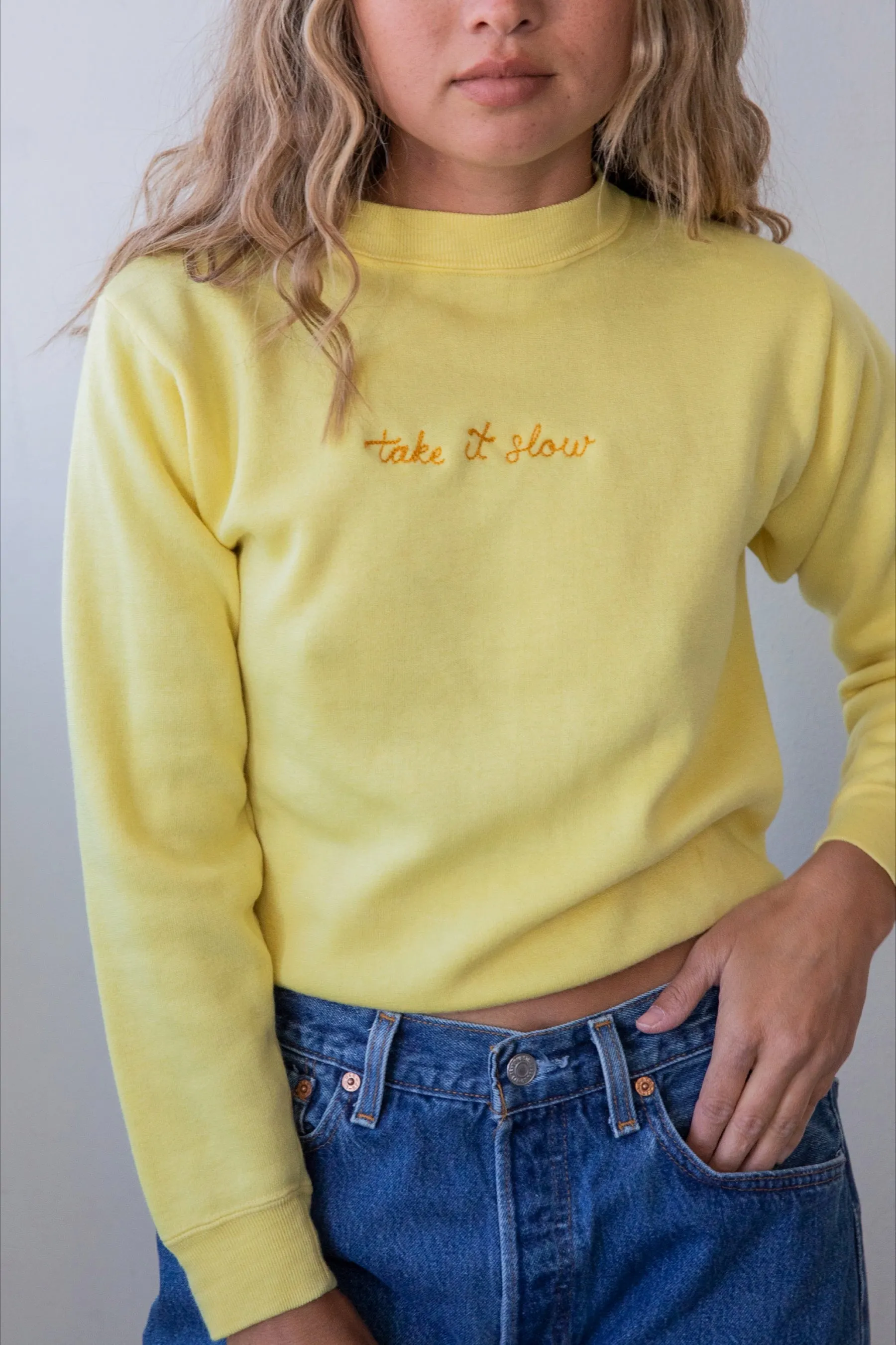 Ceremony Chainstitch X Prism Lemon Take It Slow Sweatshirt