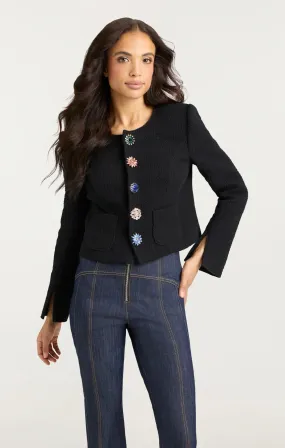 Sure! Heres an optimized title with modifiers for the Cinq a Sept Randi Jacket:

Luxe Womens Cinq a Sept Randi Jacket - Stylish Tailored Blazer