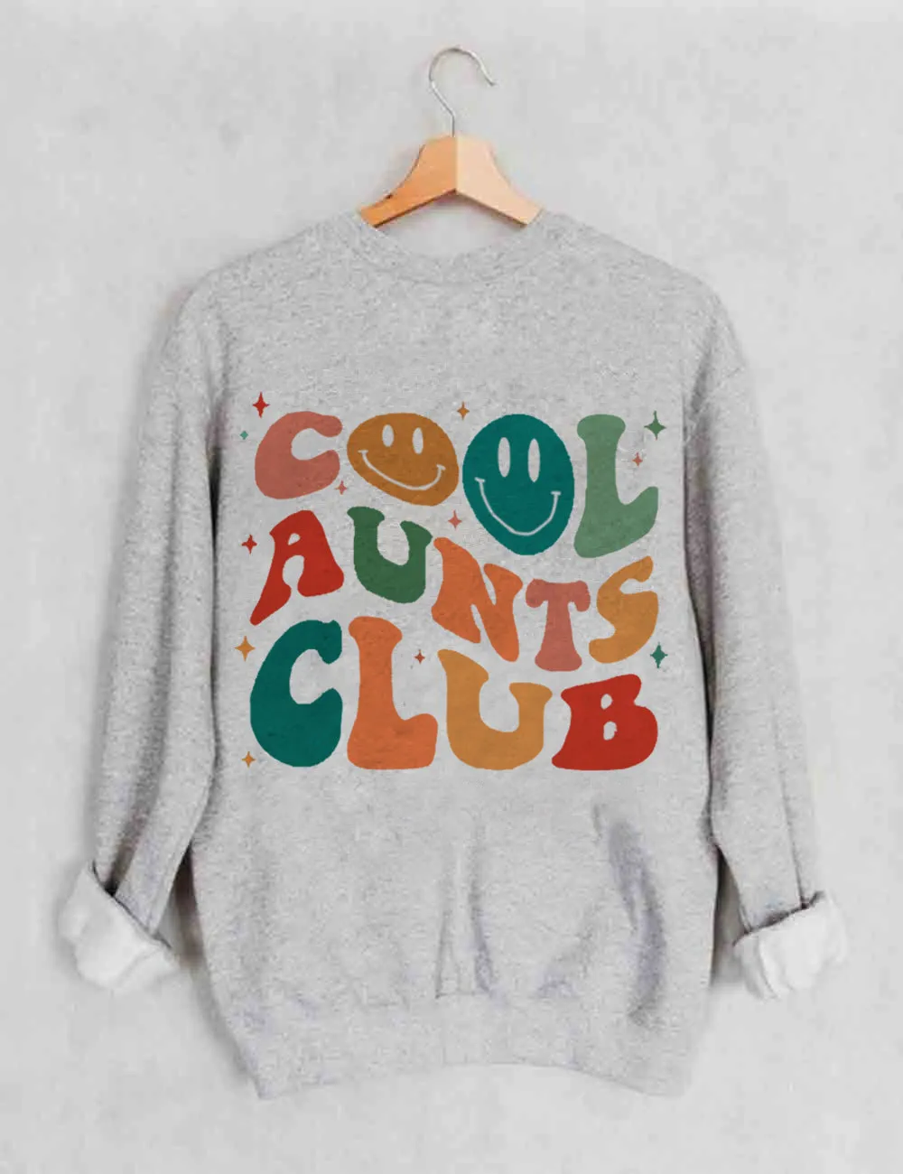 Cool Aunts Club Sweatshirt Grey