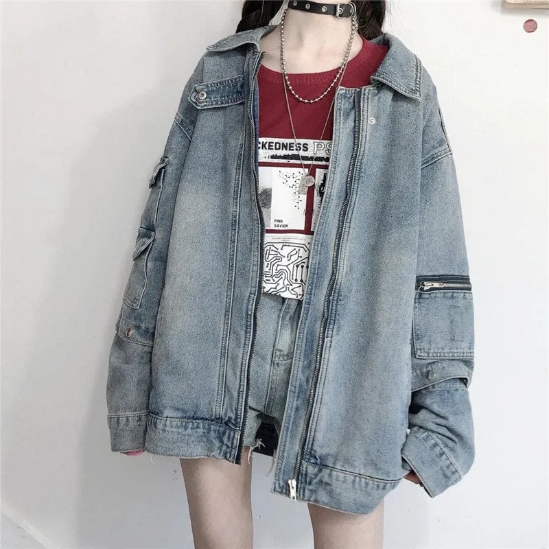 Graphics Print Round Collar Loose T-shirt