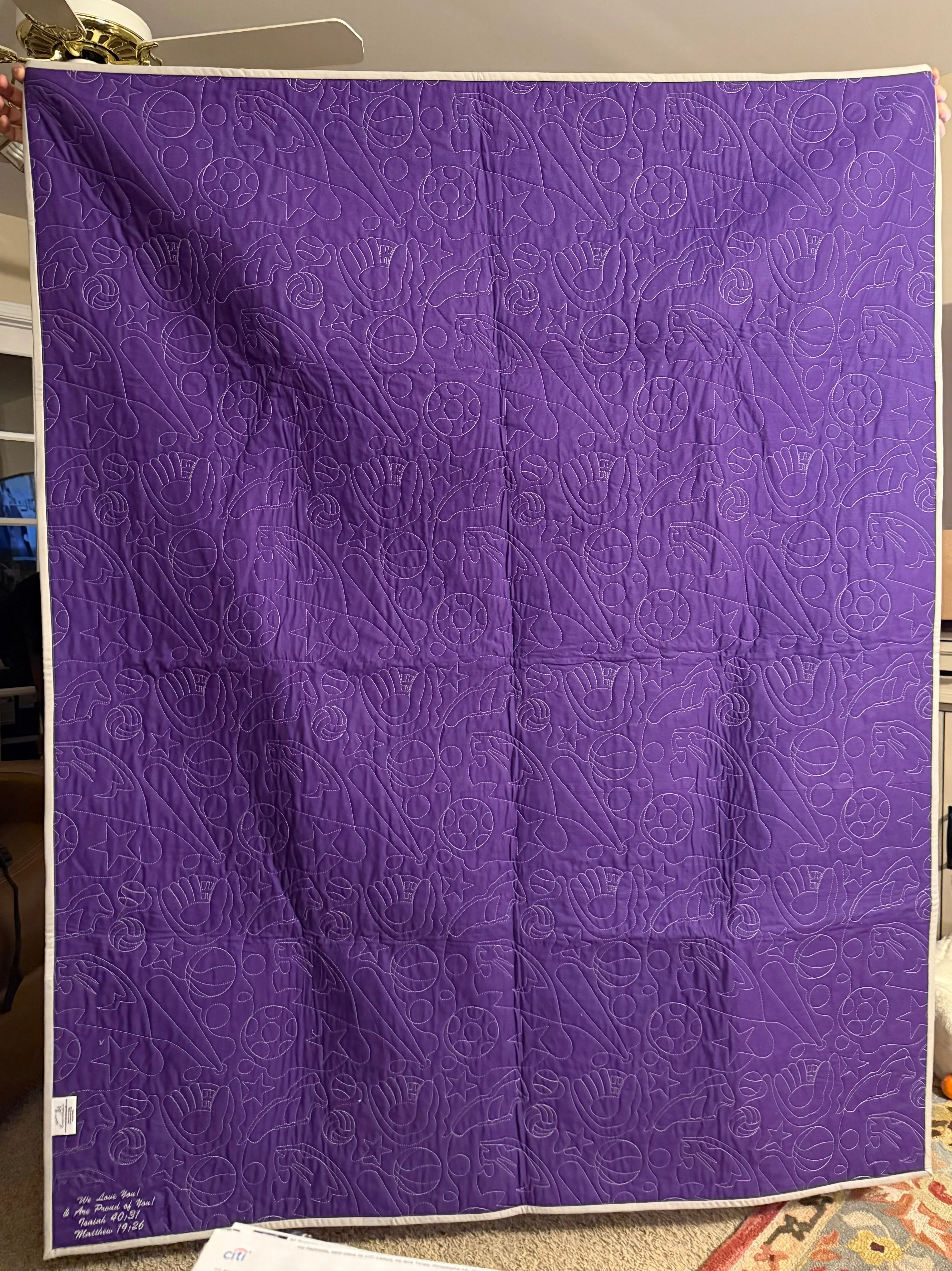 High Point University Memories T-Shirt Quilt