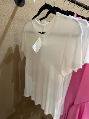Ivory waffle tops