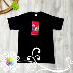 La Borracha Embroider Tee - Loteria Shirt
