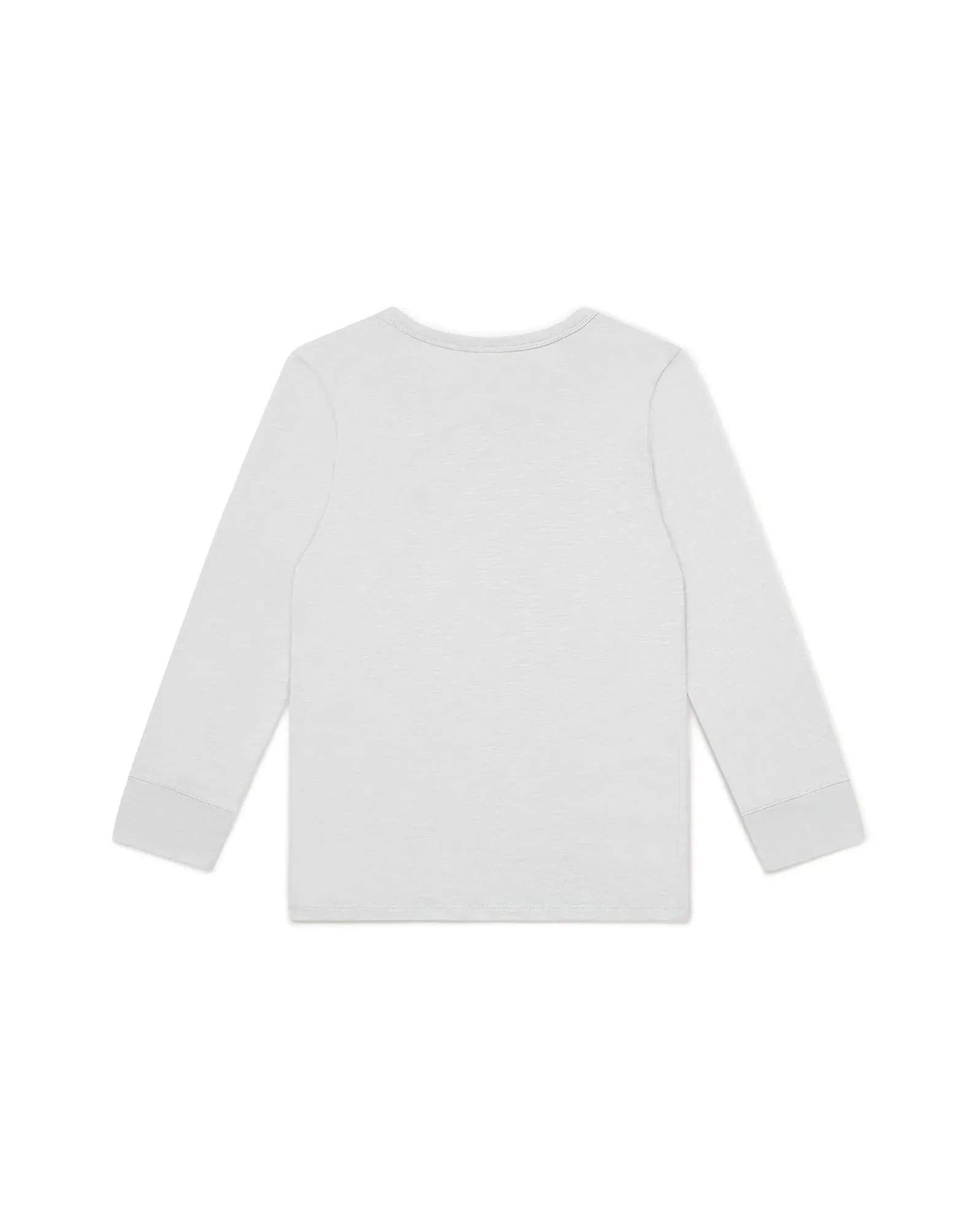 Long Sleeve Organic Cotton Tshirt in Gris Illusion
