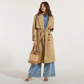 Maxmara trench in puro cotone beige