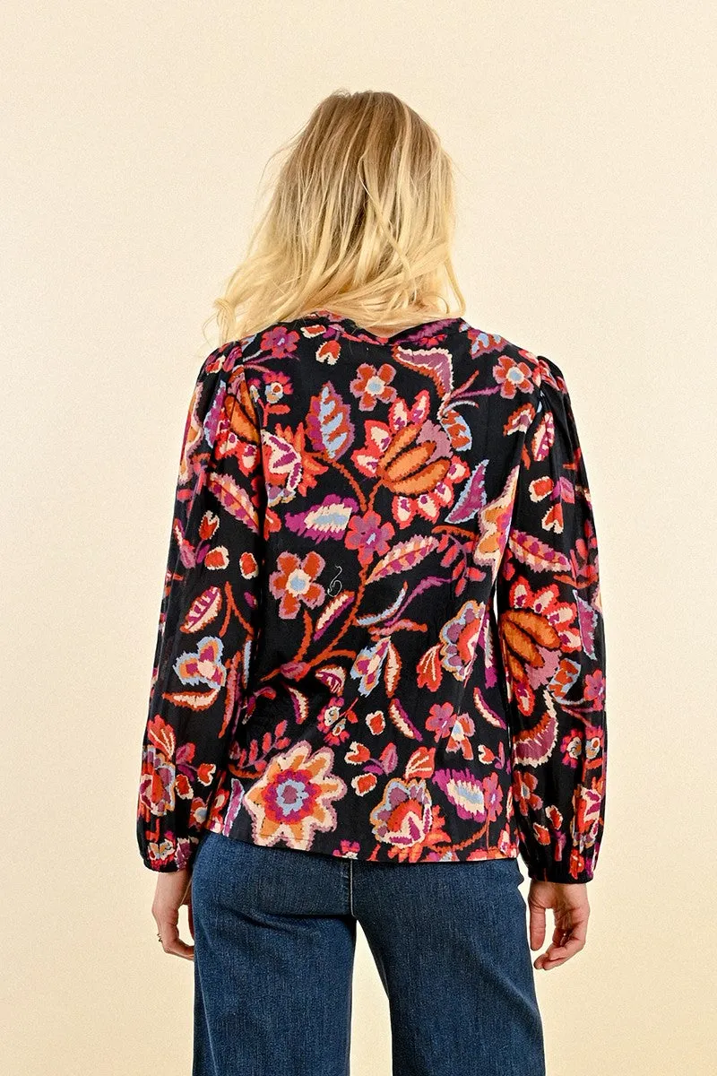 Molly Bracken Floral Print Tunic Style Top