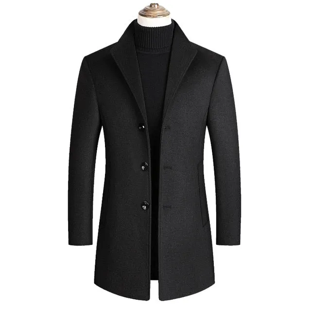 Mountainskin Men's Wool Blend Coat