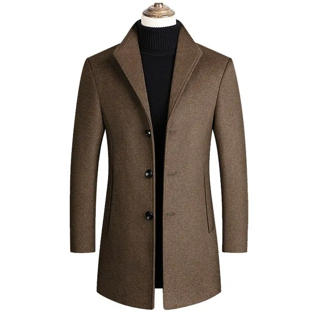 Mountainskin Men's Wool Blend Coat