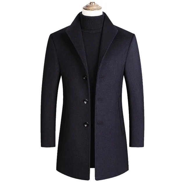 Mountainskin Men's Wool Blend Coat