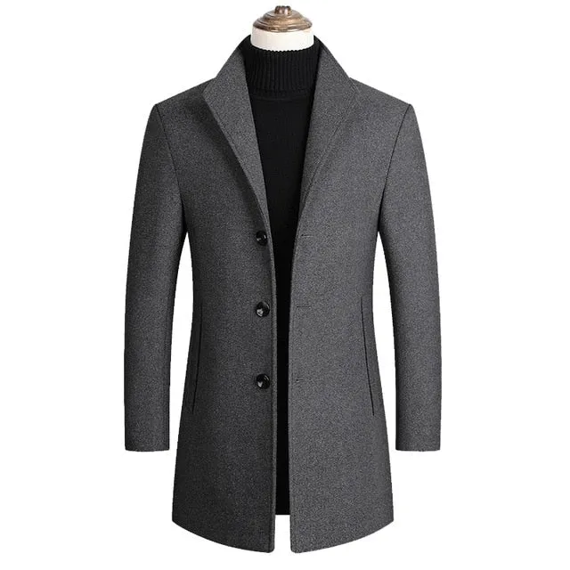 Mountainskin Men's Wool Blend Coat