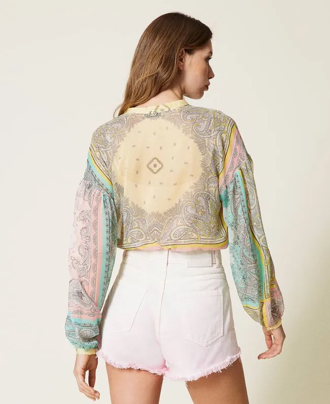 Multi pastel print Blouse