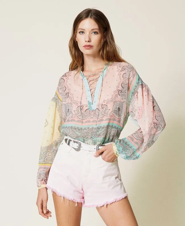 Multi pastel print Blouse