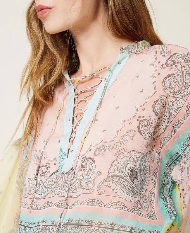 Multi pastel print Blouse