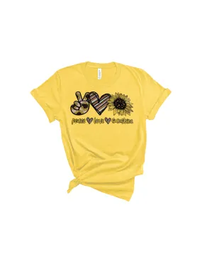 Peace love sunshine shirt