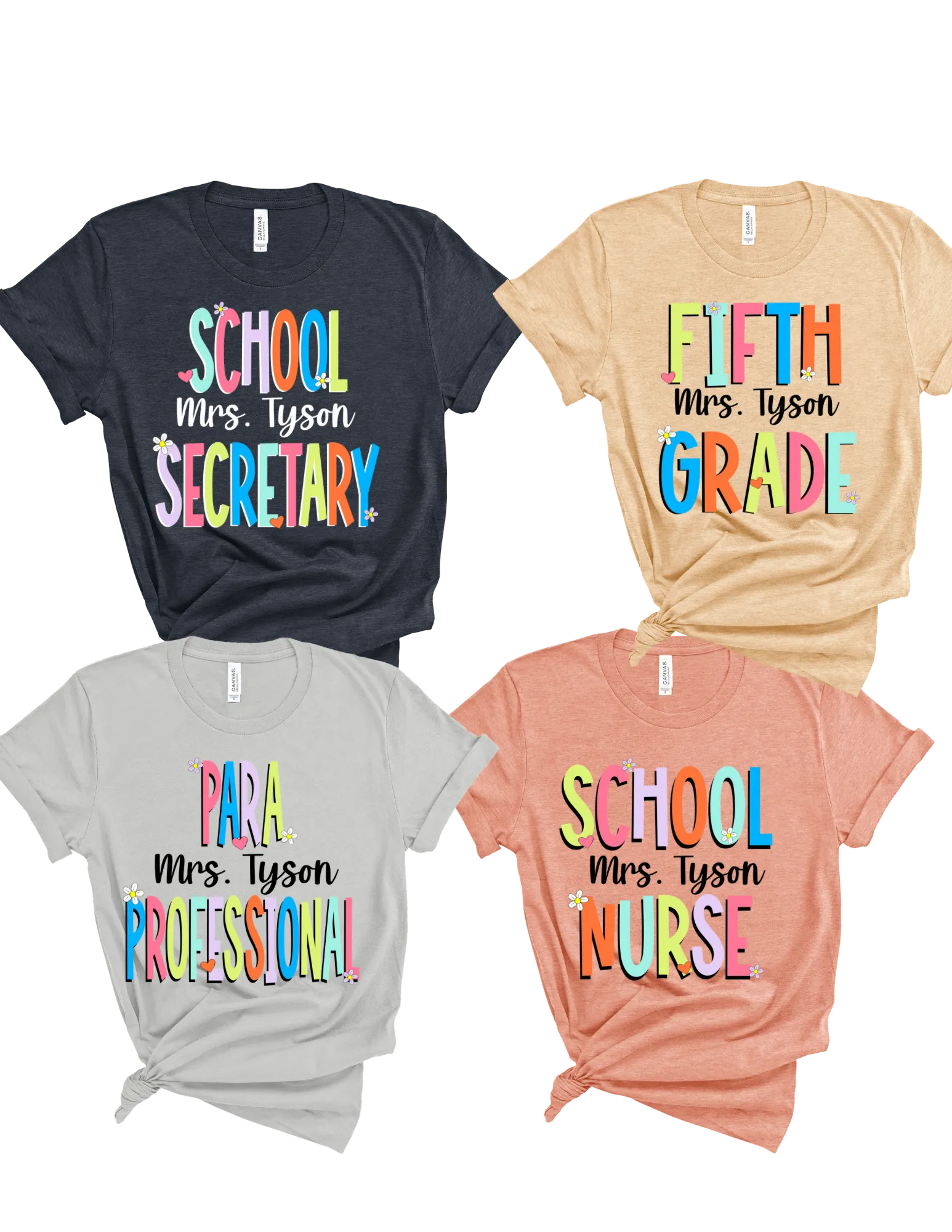 Personalized Grade Level Team Split shirt
