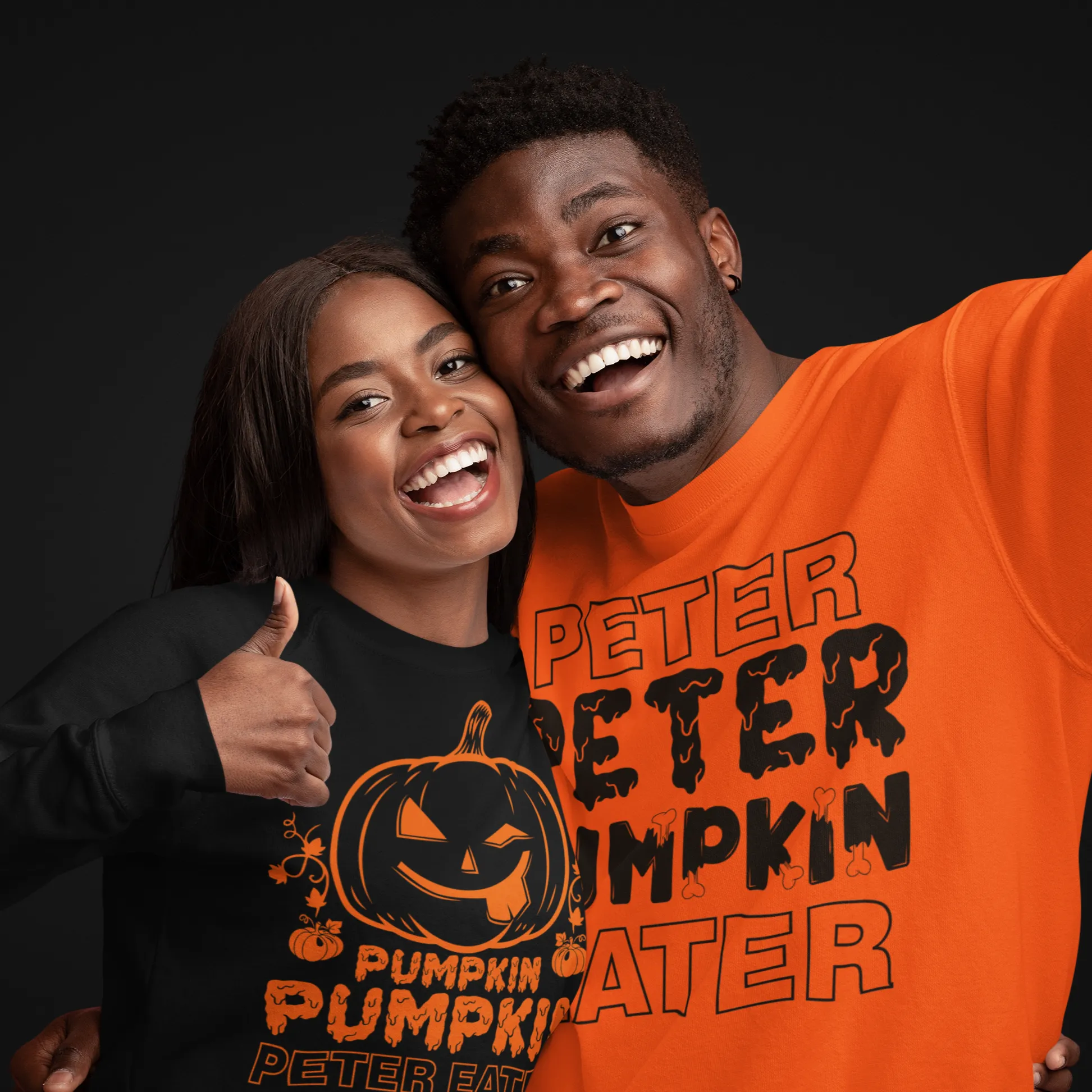 Peter Peter Pumpkin eater halloween couple shirt