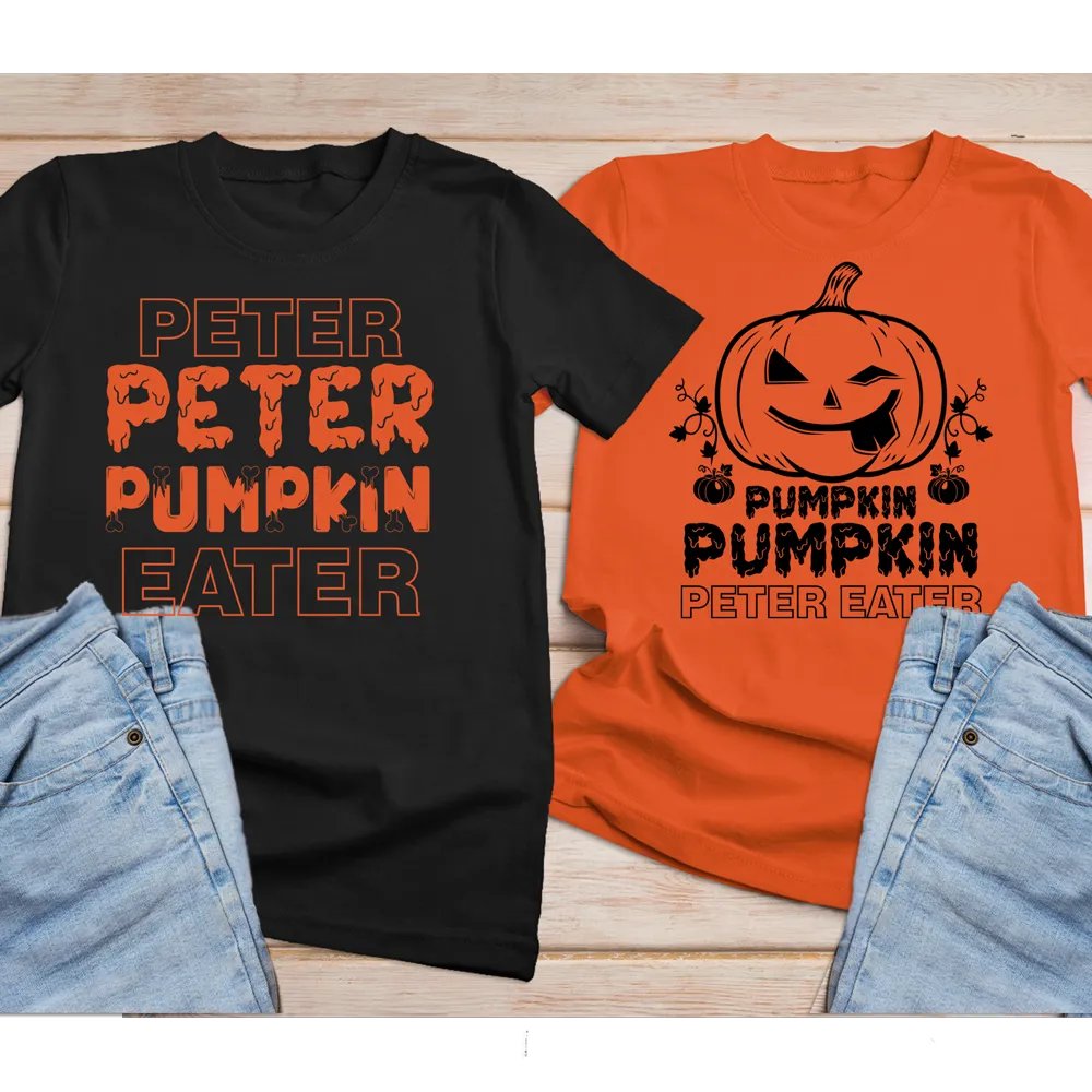 Peter Peter Pumpkin eater halloween couple sweatshirts / hoodie