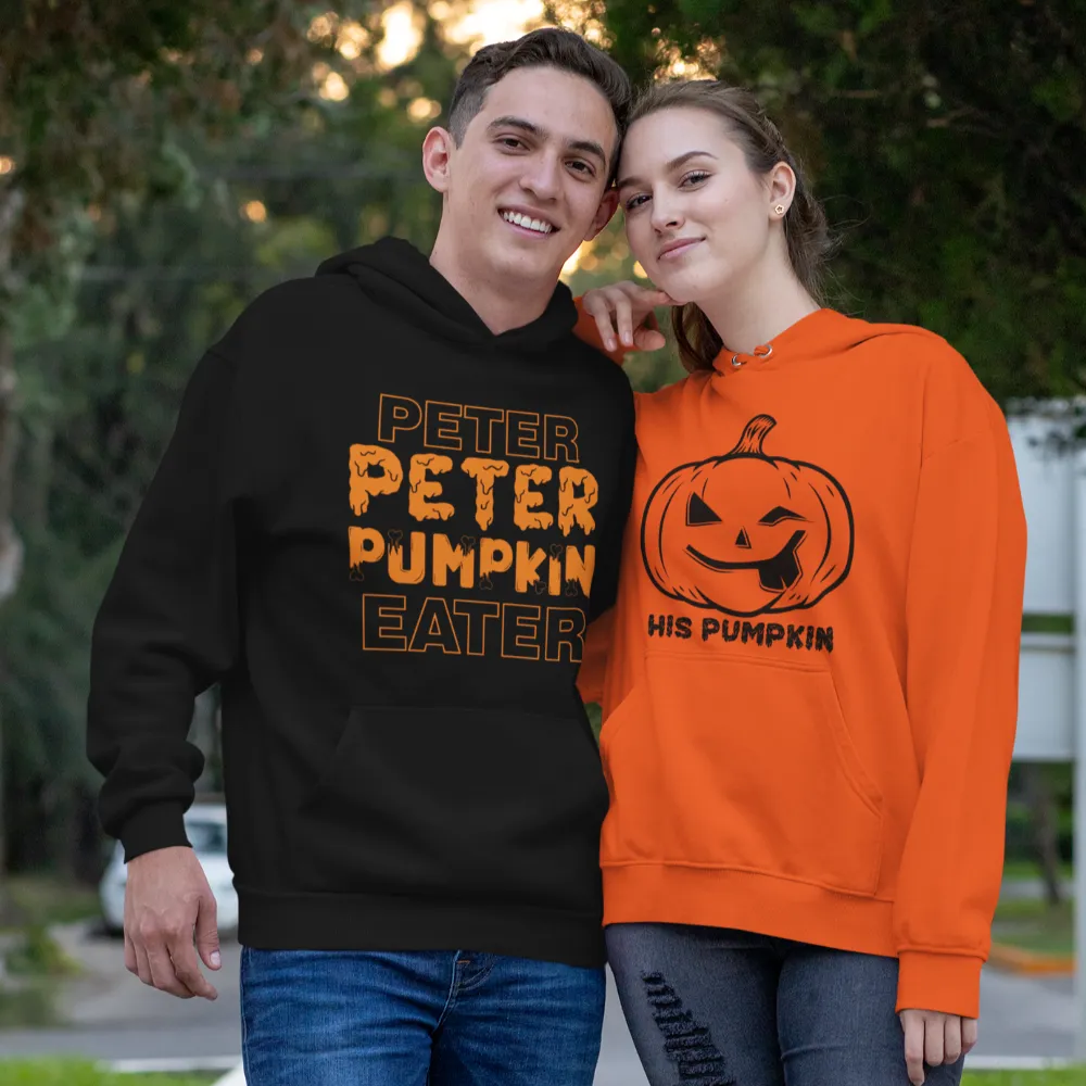 Peter Peter Pumpkin eater halloween couple sweatshirts / hoodie