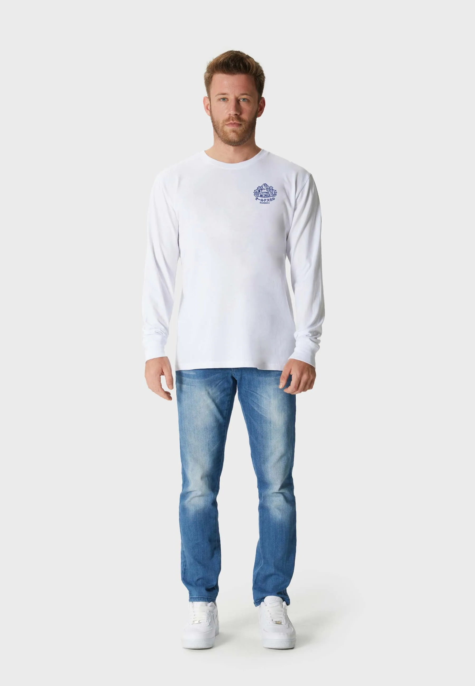 Roof Top Backprint Longsleeve T-Shirt White