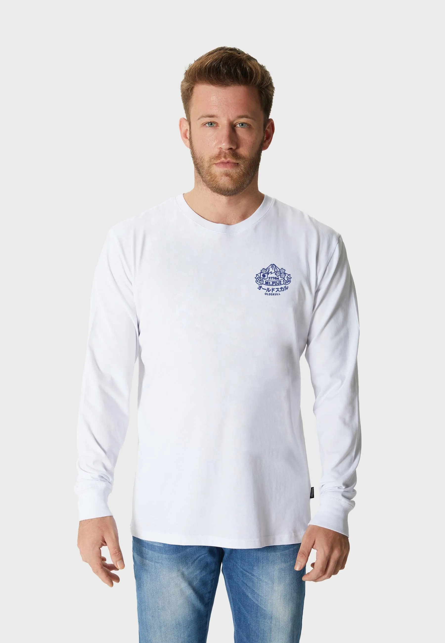 Roof Top Backprint Longsleeve T-Shirt White