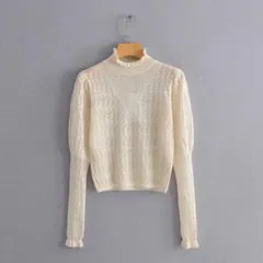 SWEATER WITH PUFF SLEEVES