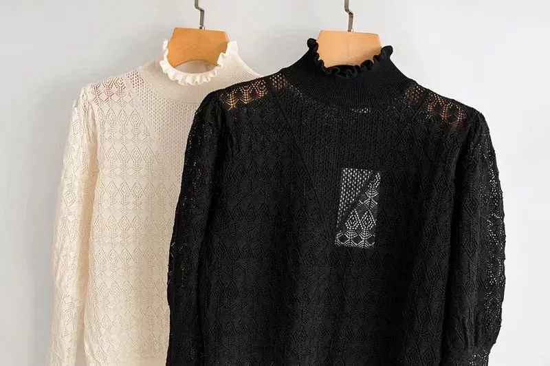 SWEATER WITH PUFF SLEEVES