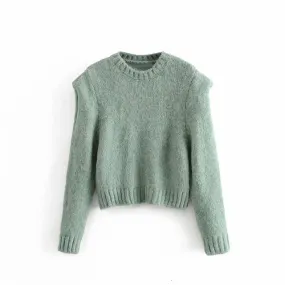 SWEATER WITH SHOULDER DETAIL